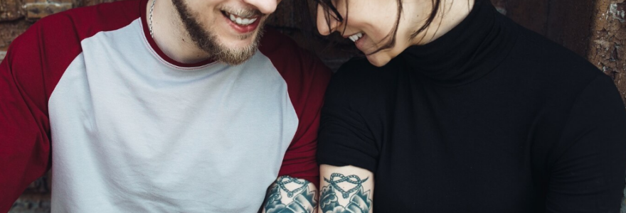 amoureux tatouage de couple