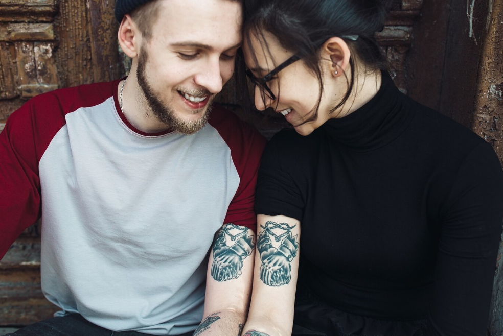 amoureux tatouage de couple