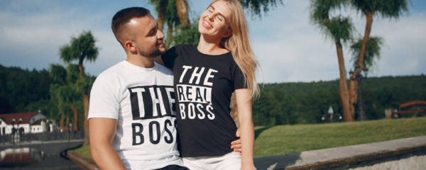 image couple t shirt accordé Boss